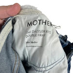 Mother Denim The Dazzler XYZ Double Fray Straight Jeans Helter Skelter Size 27 Blue Photo 11