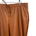 Nine West  Brown Faux Leather Pull On Pant‎ Size XXL New Photo 1