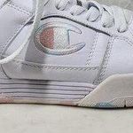 Champion Arena Power Lo II Sneakers Womens 8.5 Wide White Leather Lace Up Sporty Photo 0