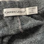 Karen Lessly Women's L Gray Acrylic Knit Elastic Waist Sweater Pencil Midi Skirt Size L Photo 3