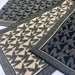 Michael Kors NWT Metallic Pindot Logo Scarf Gold Black Photo 3