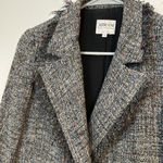 Armani Collezioni  Virgin Wool tweed fringe spring button blazer jacket multi Photo 4