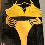 Zaful Yellow Thong Bikini Set Photo 1