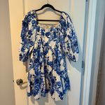 Cara Cara Sip Sip Jessica Blue Floral Dress | Small Photo 1
