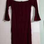 Forever 21 FREE WITH PURCHASE Mini Burgundy bodycon dress Photo 0