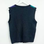 Vintage 90s Floral Cottagecore Sweater Vest SZ S Grandma Sweater Photo 3