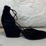 Eileen Fisher  Black Suede Wedges Photo 8
