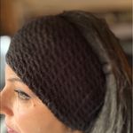 Beautiful 100% 🇺🇸HANDMADE CROCHETED & WOOL warm headband Black Photo 8