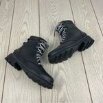 Sorel  Women's Lennox Leather Lace-Up STKD WP Boots 7.5US Black / Sea Salt $190 Photo 4