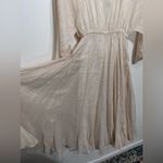 RHODE NWT Emily Sheer Shimmer Gold Dress Kimono Style Sleeve Size XS Photo 4