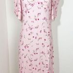 Aritzia Wilfred Baudelaire Dress Sweetheart Neckline Midi Pink Floral Size 8 Photo 0