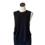 Free People NWOT Movement Black Tank Top Side Ruched Detail Medium Relax Fit Photo 2