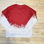 Exclusive Brand Reindeer Long Sleeve Christmas Shirt Womens L New With Tags! Red Size L Photo 1