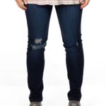 Love j  Khaki Striped Distressed Cut Out Tee Photo 7