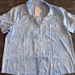 Stars Above  Light Blue silky pajama Set- size L Photo 1