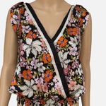 Joie Floral Tie Shoulder Wrap Front Cropped Tank Top M Photo 0