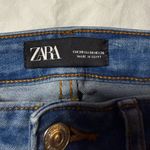 ZARA Medium Wash Mid Rise Skinny Jeans in Azure Blue Photo 3