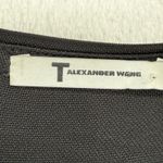 T Alexander Wang Black draped shiny jersey Ruched Mini Dress cocktail Sz‎ M READ Size M Photo 3