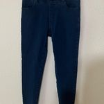 Betabrand  blue stretch high rise skinny denim jeans LARGE Photo 0
