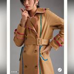Anthropologie Avec Les Filles Trimmed Trench Coat Large Photo 5