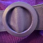 Vintage Raul Blanco Purple Women's Cardigan with Belt Size 10 Photo 5