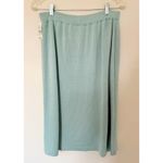 NWT Philippe Marques Petites Aqua Knit Cardigan Skirt Set Rhinestone Midi 12/14P Blue Size undefined Photo 6