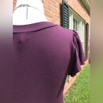 Old Navy NWT  Plum Flutter Sleeve Dress S Photo 6