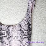Victoria's Secret New! pink snake skin print animal one piece swimsuit, size XS Photo 4