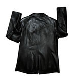Valerie Stevens  Black Lamb Leather Womens Jacket Size Medium Edgy Quiet‎ Luxury Photo 1