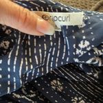 Rip Curl  Surf Shack Mini Dress Smocked Front Short Sleeve Blue White Size Small Photo 5