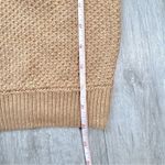 Charter Club  Women's NWT Tan Cotton Blend Cable Knit Cowl Neck Sweater L Photo 3