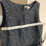 Banana Republic Dress Black and White Sleeveless Sheath Midi Dress size 4P Photo 8