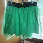 love on a hanger NWOT  Green Holiday Tulle Velvet Skirt Size Medium Photo 1