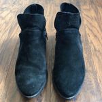 Seychelles  • Score Suede V Ankle Booties black leather almond toe low block heel Photo 2