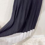 Moon River Long Sleeve Two Tone Pleated Dress Knit Sweater Dress Black One Size Photo 5