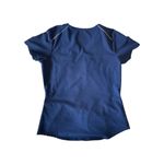 Skechers by Barco Women’s Scrub Top Medium Blue V-Neck Stretch Nursing Uniform Photo 3