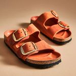 Birkenstock Arizona Big Buckle Nubuck Orange Sandals 40 Photo 1