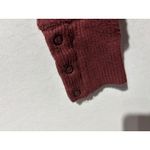 Evereve  Ribbed V Neck Dolman Sleeve Pullover Sweater Burgundy XS Photo 7