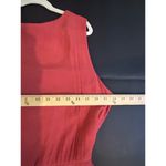 Luxology Sleeveless Swing Dress Size 12 Burnt Orange Sharkbite Hem Photo 7