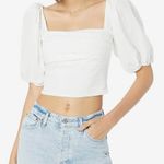 Abercrombie & Fitch Puff Sleeve Crop Top Photo 0