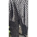 AUW As U Wish Babydoll Smocked Floral Black White Midi Dress Size XL Jumpsuit Photo 13