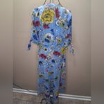 Love j  Blue Floral Dress WRAP SZ-1X Photo 8