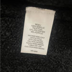 Valerie Stevens Black Faux Fur Knit Vest Size S | Longline Open Front Layering Photo 7