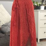 Los Angeles Apparel Red Polka Dot Wrap Skirt  Photo 0