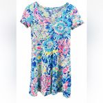 Lilly Pulitzer Tideline Dress Sparkling Blue Hey Bay Bay Size Medium Photo 1