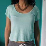 About A Girl mint green sheer crop top Photo 0