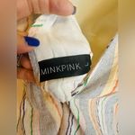 MINKPINK Mahi Drawstring Top Size Large NWT 100% Cotton/Viscose Photo 8