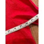 Charter Club  luxury 100% linen red notch neck top m Photo 6