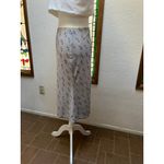 Romwe Floral Midi Slip Skirt Soft Lavender grey/silver Cottagecore Romantic Sz Medium Photo 3