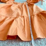&merci NEW! &Merci Puff Sleeve Babydoll Mini Dress in Papaya Orange Size M Photo 8
